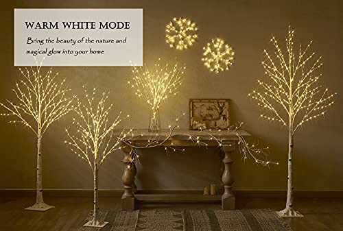 LITBLOOM Lighted Birch Branches Battery Operated with 8 Functions 30IN 100 Multi Color and Warm White Lights for Christmas Holiday Party Decoration Indoor Outdoor - Image 5
