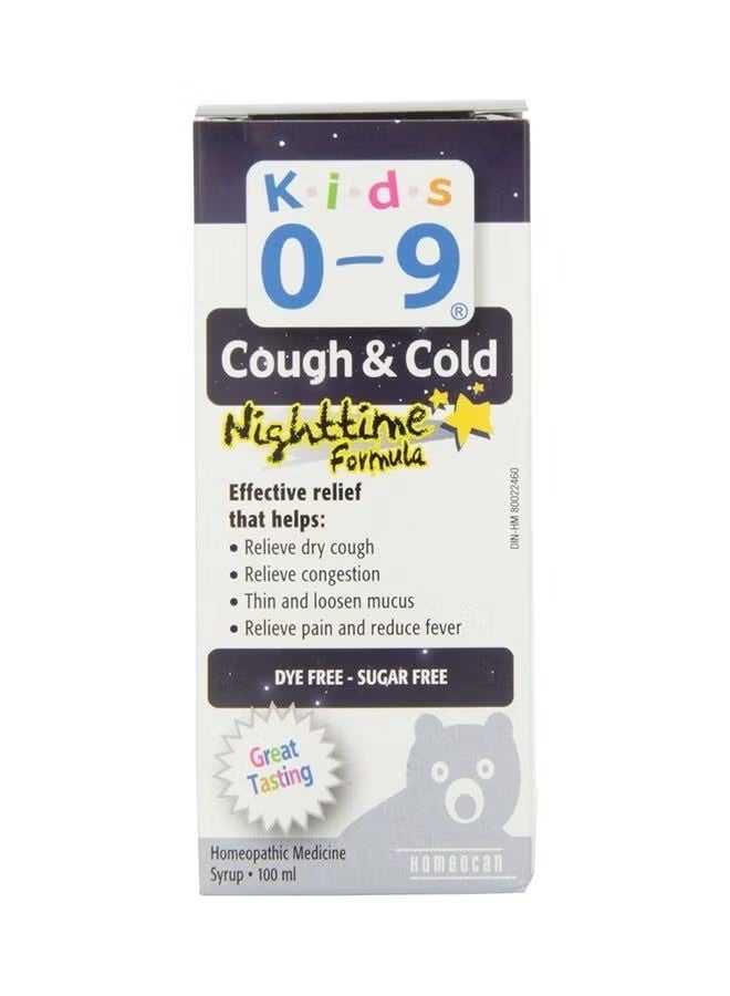 Kids 0-9 Cough & Cold Night Time Formula Syrup 100 mL - Image 4