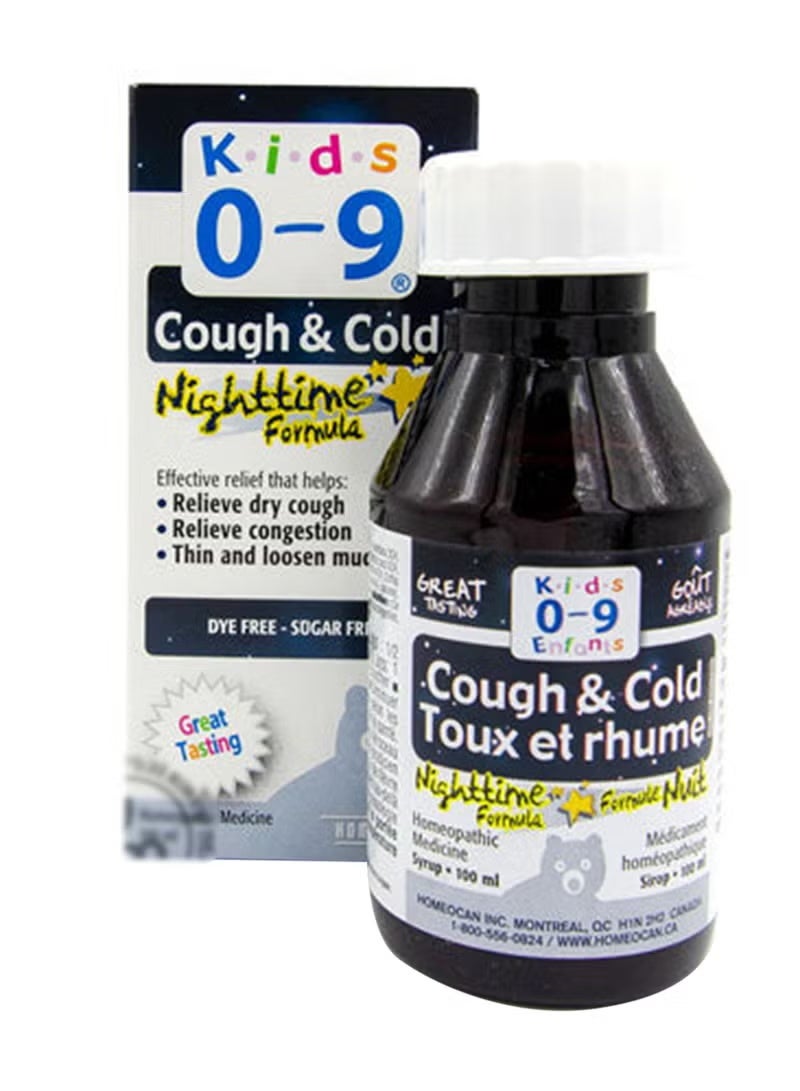 Kids 0-9 Cough & Cold Night Time Formula Syrup 100 mL - Image 1
