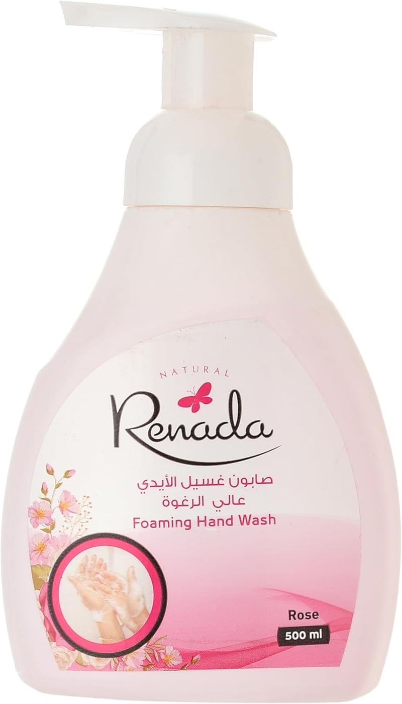 Renada Foam Rose Hand Wash 500 ml - Image 1