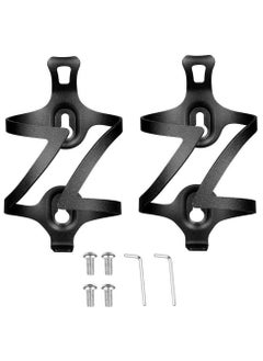 Y&D Bike Water Bottle Holder 2 Pack, Aluminum Alloy Bicycle Cage Mount, Lightweight and Strong Cages for Road Bikes, Mountain Bikes (Black)  - Image 1