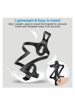 Y&D Bike Water Bottle Holder 2 Pack, Aluminum Alloy Bicycle Cage Mount, Lightweight and Strong Cages for Road Bikes, Mountain Bikes (Black)  - Image 5