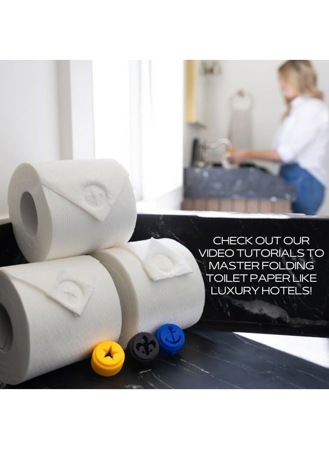 BURU SOLUTIONS Toilet Paper Stamp Nautical (Anchor) - Add a Unique Personal Touch to Your Bathroom Decor! Enhance your Home Decor. Ideal for Housekeeping, Hotels, Rentals, Home Staging Decor and more - Image 4