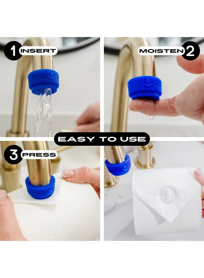 BURU SOLUTIONS Toilet Paper Stamp Nautical (Anchor) - Add a Unique Personal Touch to Your Bathroom Decor! Enhance your Home Decor. Ideal for Housekeeping, Hotels, Rentals, Home Staging Decor and more - Image 3