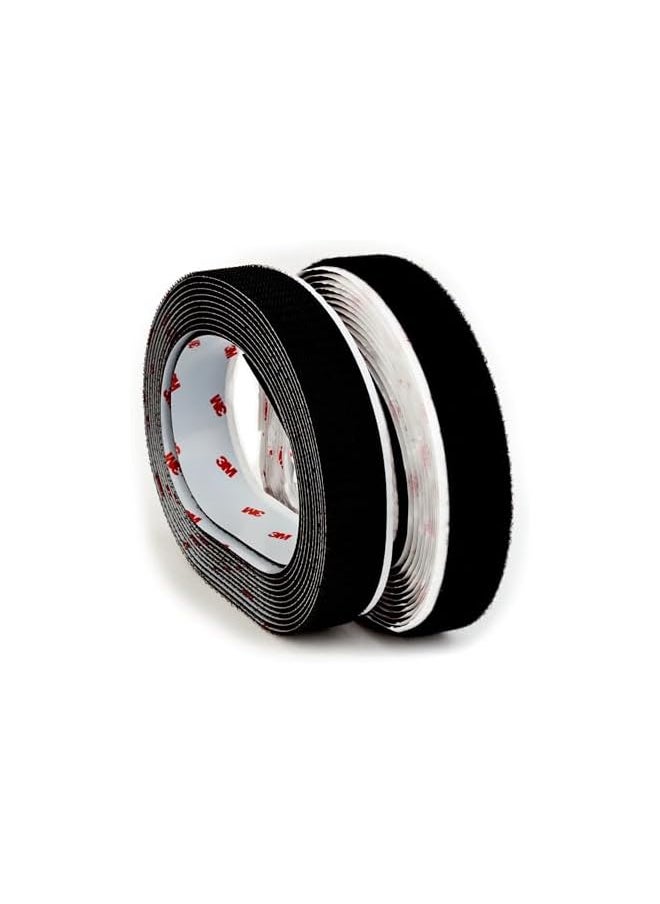 Scotch  - Scotch Mount Indoor Fasteners 0.75 in x 60 in (19mm x 1.52m), 1 set of strips (2 rolls)/pack | Holds up 0.45 kg per 2.5cm | Black color | Multi-Surface | Easy to use | No Tools - Image 1