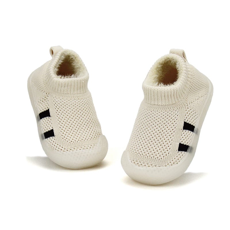 OAISNIT OAISNIT Baby Boy Girl Shoes Breathable Mesh Sneakers Lightweight NonSlip Toddler Walking Shoes Infant First Walkers 624 Months1218 Months 4Beige 