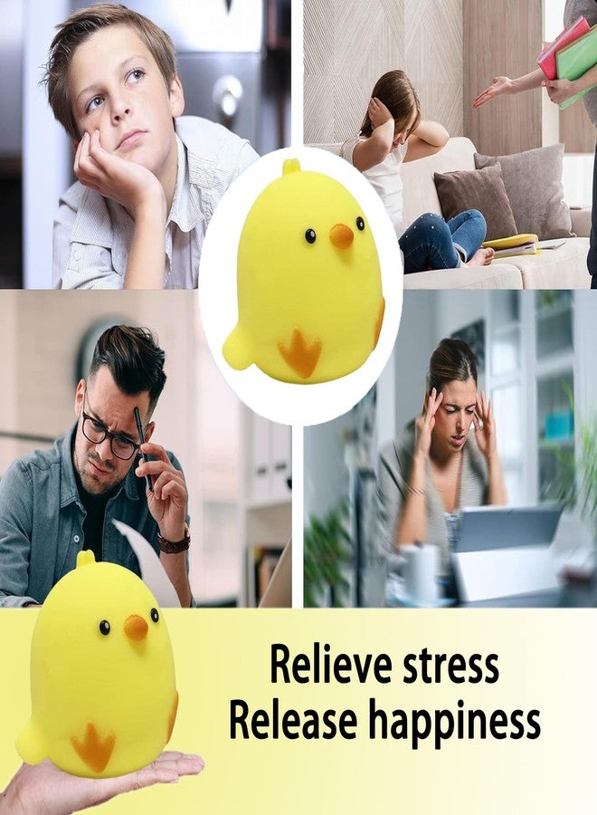 AiSiXin Chicken Stress Balls Squishy Toys for Kids Party Favors, Dough Ball, Squeeze Toys for Adults, Funny Cute Farm Animals Stress Ball Sensory Toys for Autism - Image 5