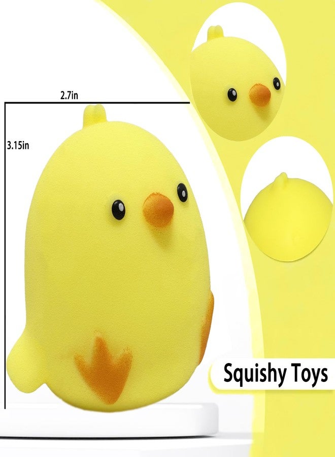 AiSiXin Chicken Stress Balls Squishy Toys for Kids Party Favors, Dough Ball, Squeeze Toys for Adults, Funny Cute Farm Animals Stress Ball Sensory Toys for Autism - Image 2