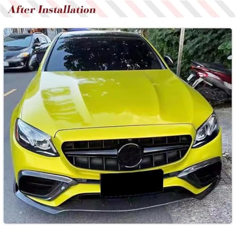 Yurefax Carbon Fiber Front Bumper Lip Spoiler for Mercedes-Benz E63 AMG - Image 2