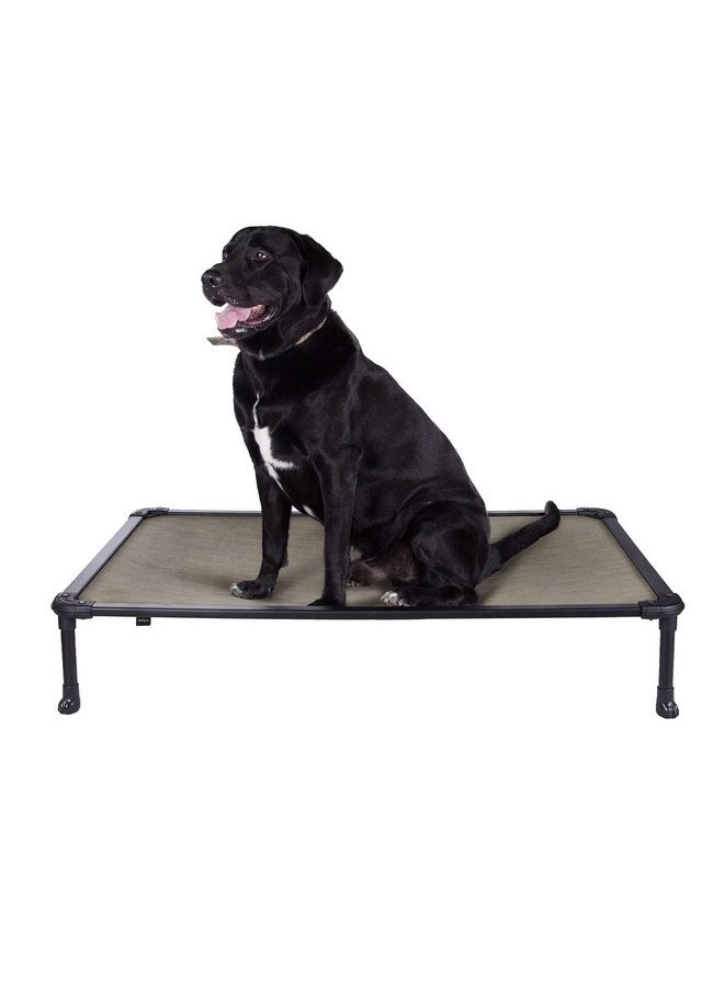 Veehoo Chew Proof Elevated Dog Bed - Cooling Raised Pet Cot - Rustless Aluminum Frame and Durable Textilene Mesh, Unique Designed No-Slip Feet for Indoor or Outdoor Use, Beige Coffee, Large - pzsku/ZD291784C2C8EE1114E52Z/45/_/1737032166/ba22532c-c2ca-45ab-a5fb-07c4ce448bea