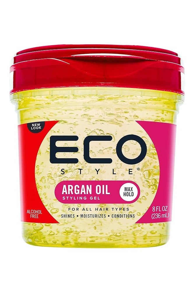 إيكو جل تصفيف الشعر إيكو ستايل بزيت الأرجان – 236 مل