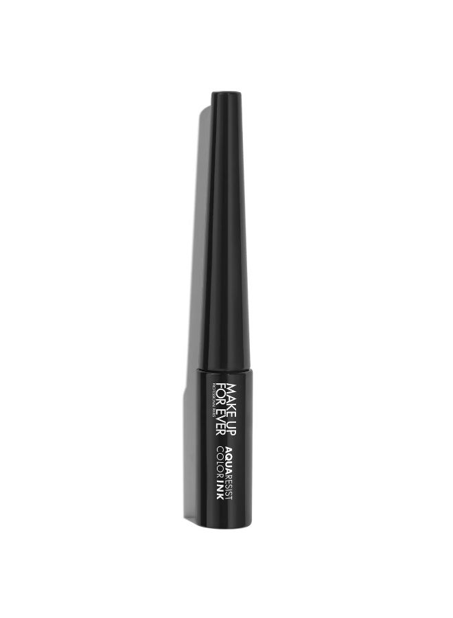 MAKE UP FOR EVER Aqua Resist Color Ink 2ml - Matte Charcoal - Image 1