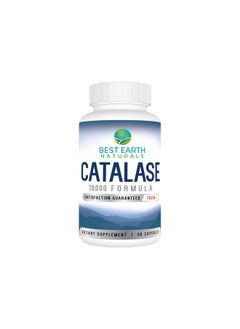 Best Earth Naturals Best Earth Naturals Catalase Supplement 10,000 with Saw Palmetto, Biotin, Fo-Ti, PABA - Hair Supplements for Strong Hair - 60 Capsules  - Image 1