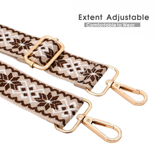 ROYGBCP Wide Purse Straps Replacement Crossbody Straps for Purses,Belts for Women,Purse Strap Extender,Crossbody Bag Straps Adjustable, Luggage Backpack Replacement Straps for Women - Image 5