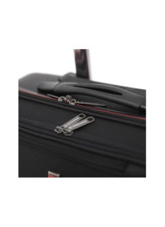 GIORDANO Giordano Softside Double Spinner Wheel Luggage Trolley Bag 17.5 inch Cabin Size ,Grey  - Image 3