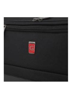 GIORDANO Giordano Softside Double Spinner Wheel Luggage Trolley Bag 17.5 inch Cabin Size ,Grey  - Image 2