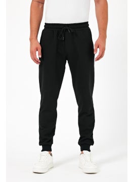 mmetalic Thick Black Men's Sweatpants Jogger Back Pocket Elastic Leg Regular Fit Non-raised  - Image 2