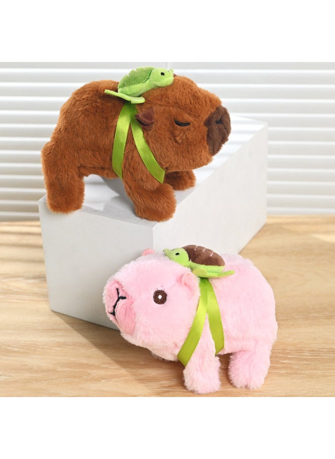 Simulation Electric Plush Kapi Bala Doll Walking Call Electronic Pet Children's Toy Spreading-Colour:Light Brown  - Image 3