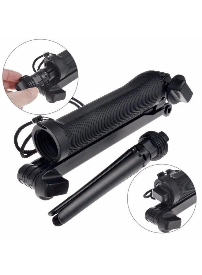 For DJI Foldable Three-way Adjustable Selfie Stick Tripod Arm For Action Camera GoPro Accessories Compact Portable Photography Gear-Color:Hollow Rod B Bright Handle  - Image 3