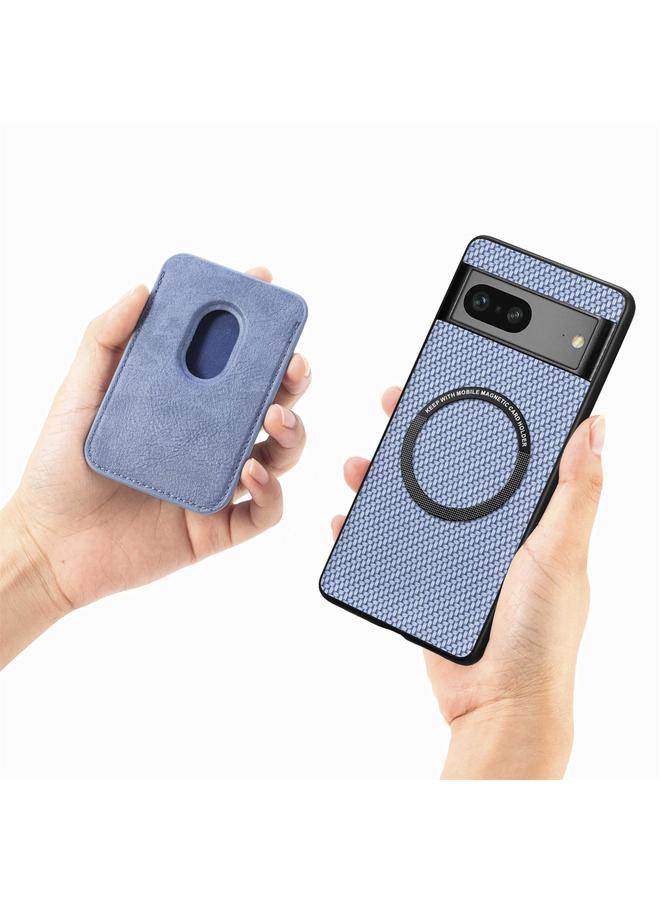S-TOP Case For Google Pixel 6 Carbon Fiber Leather Card Magsafe Phone Case - Image 5