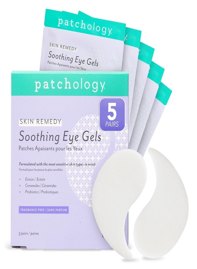 Patchology Skin Remedy Soothing Eye Gels - Ultra-Soft Hydrogel Undereye Masks with Ectoin, Ceramides & Botanical Blend - Hydrate, Revive & Refresh Puffy & Tired Eyes - For All Skin Types (5 Pack) - Image 1