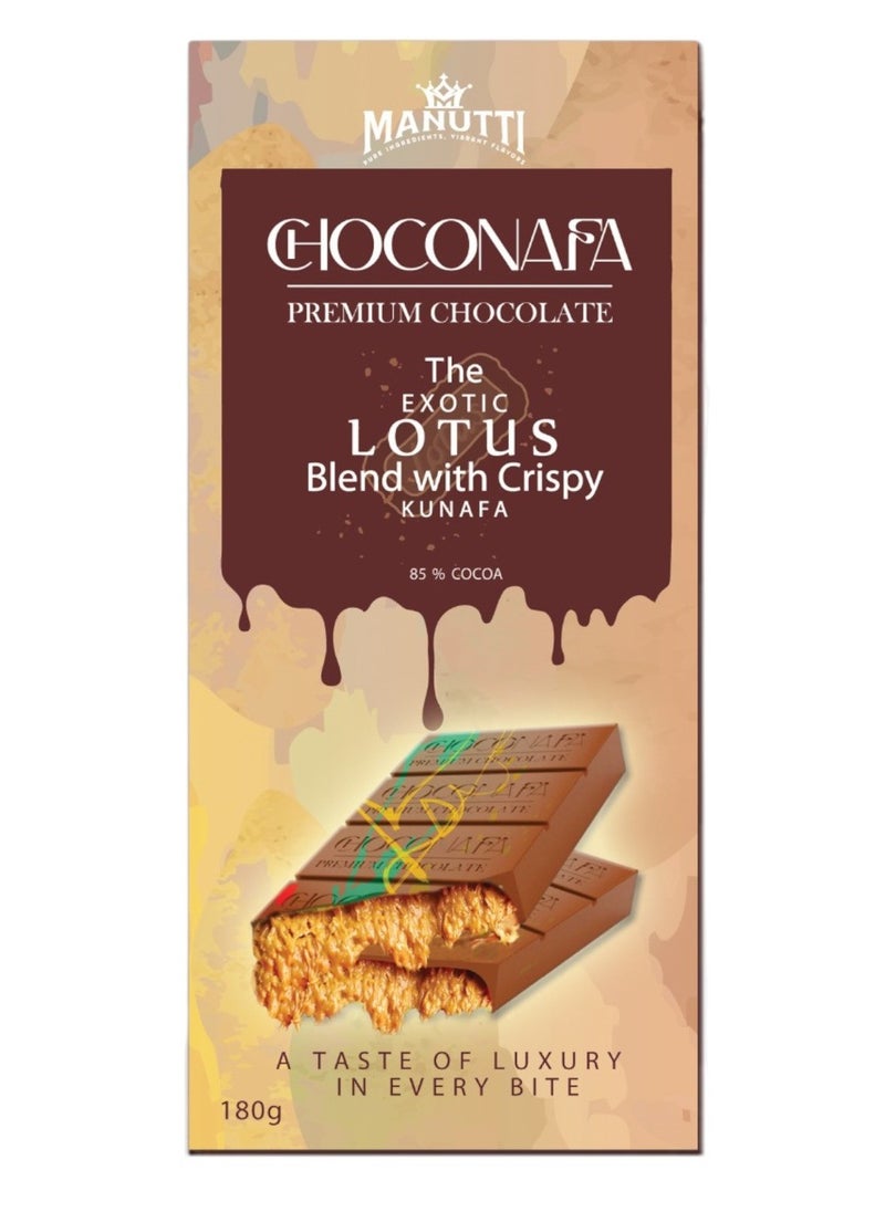Manutti Choconafa- Dubai Chocolate Lotus Kunafa-180gm  - Image 1