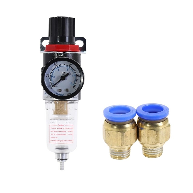 AFR-2000 Pneumatic Filter Regulator Air Handling Unit Pressure Switch Pressure Gauge AFR2000(AFR-2000+PC-12MM)