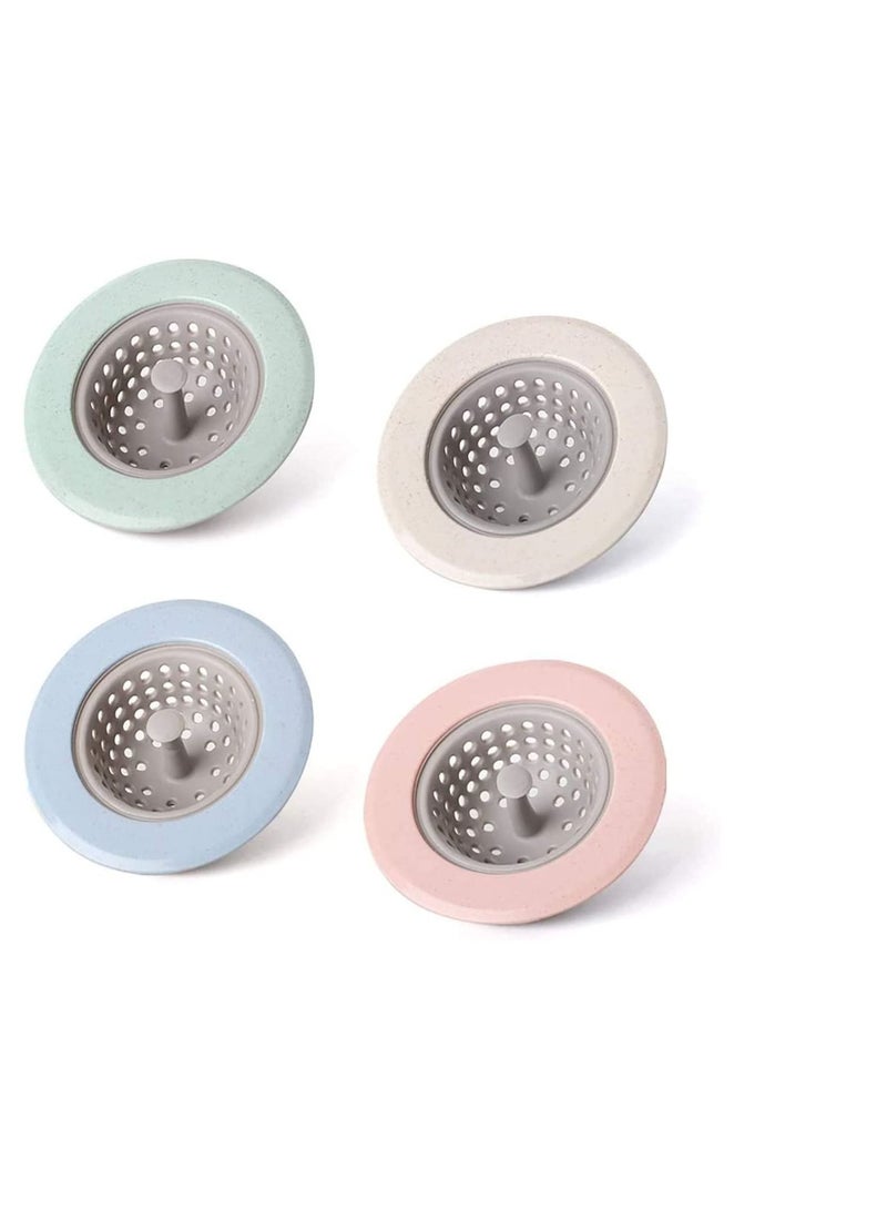 SYOSI Plastic Sink Strainer, Silicone Kitchen Sink Strainer, Easy Clean Sink Drain Filter Basket, Kitchen Sink Basket Strainer, shower drain hair catcher, sink drain cover - Image 1