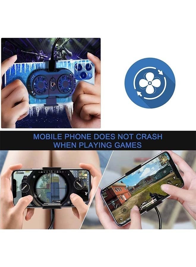 Sakulight مبرد الهاتف، مشعاع الهاتف المحمول مع شريحة تبريد مزدوجة شبه موصلة، الهواتف المحمولة بعرض 6 إلى 8 سم لبث Tiktok المباشر، ومدونة الفيديو الخارجية، وألعاب الهاتف المحمول. - Image 5