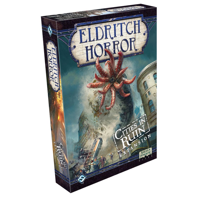 Asmodee Eldritch Horror Cities in Ruin Board Game EXPANSION - Embrace Chaos and Confront Cataclysmic Forces! Mystery Game for Adults, Ages 14+, 1-8 Players, 2-4 Hour Playtime, Made by Fantasy Flight Games - Image 1