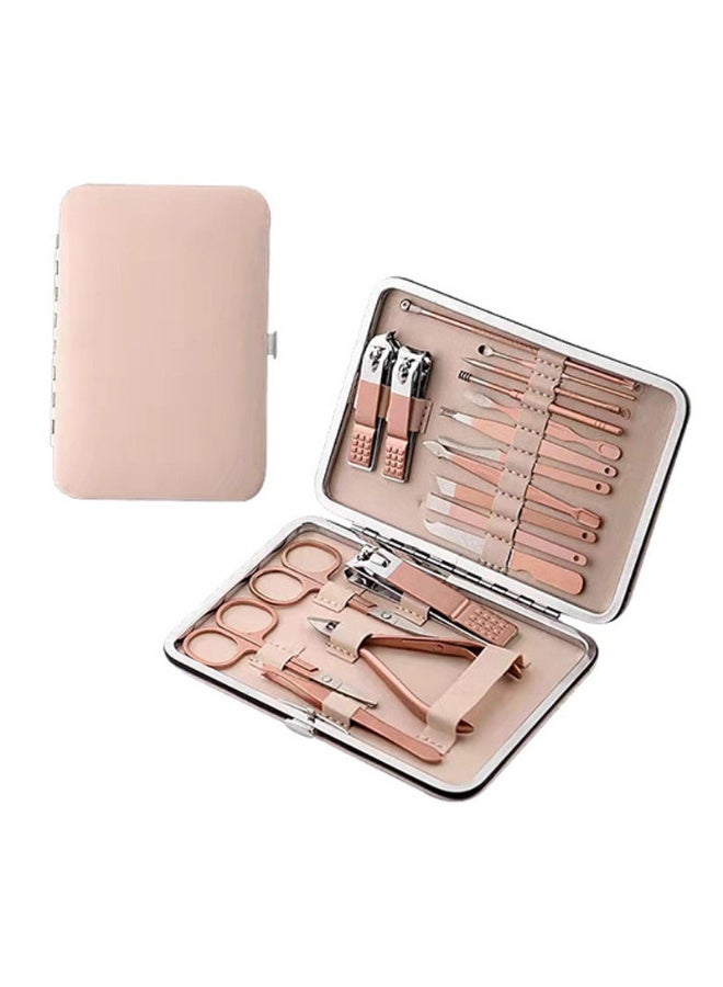 18-Piece Professional Nail Clippers Kit Stainless Steel Manicure Tool Kit - Image 1