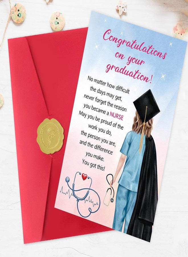 Smithtuy Nurse Graduation Card,2026 Nursing Graduation Gifts for Women,RN Nursing School Graduation Decorations Gifts Card for Daughter Her - Image 4