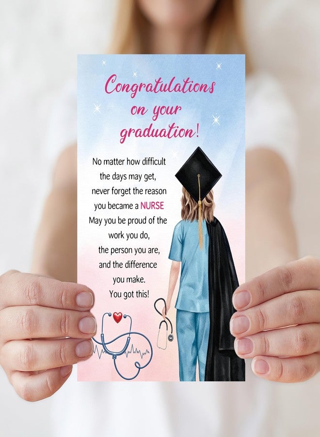 Smithtuy Nurse Graduation Card,2026 Nursing Graduation Gifts for Women,RN Nursing School Graduation Decorations Gifts Card for Daughter Her - Image 5