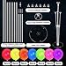 Charnoel 4 Set UV Neon Light up Glow in the Dark Balloon Stand Centerpiece Table Decorations Black Light Fluorescent Latex Birthday Balloon for Party Decorations - Image 4