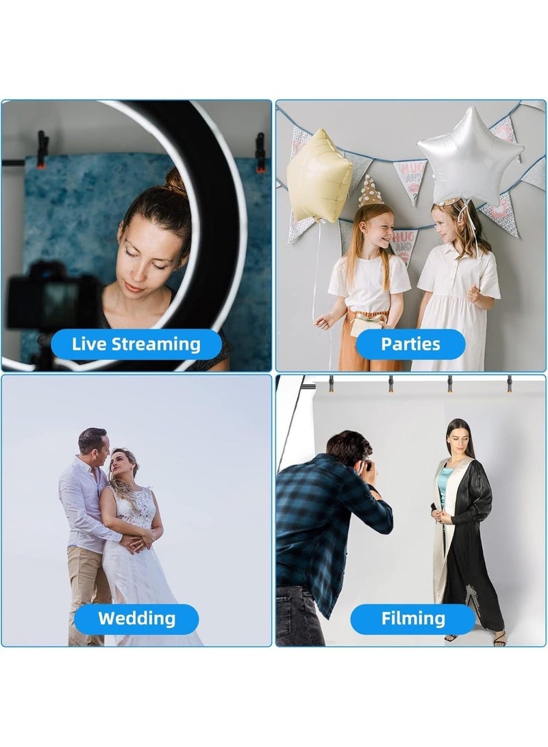 رات سو حامل خلفية تصوير فوتوغرافي احترافي – 200×200 سم، إطار على شكل حرف T مع مشابك لاستوديو الفيديو - Image 5