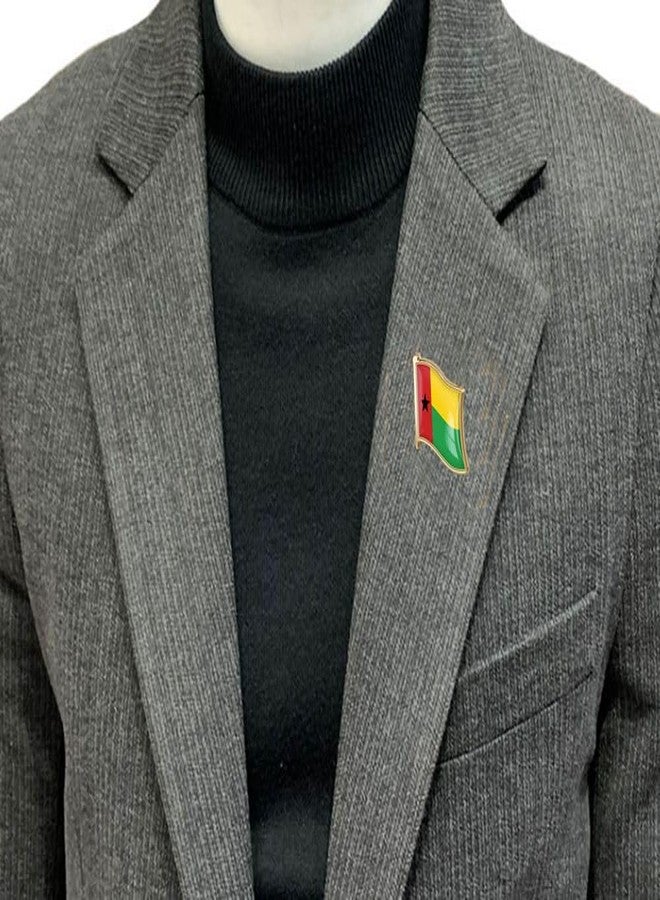vmcoatdu Guinea Bissau Flag Backs Locking Pin Keepers Locking Clasp Pin Badge International Travel Brooch Metal Alloy Souvenir Pin 0.75x0.7 Inch Small Pin (Guinea-Bissau) - Image 5