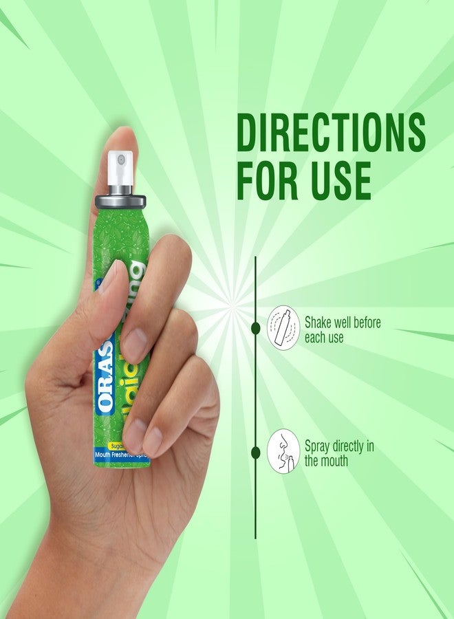 Orasore Elaichi Zing Mouth Freshener Spray | Alcohol-Free, Sugar-Free, 200+ Sprays | Instant Fresh Breath | Pocket Friendly Mouth Spray with Natural Ingredients (Elaichi Flavour) - Image 5