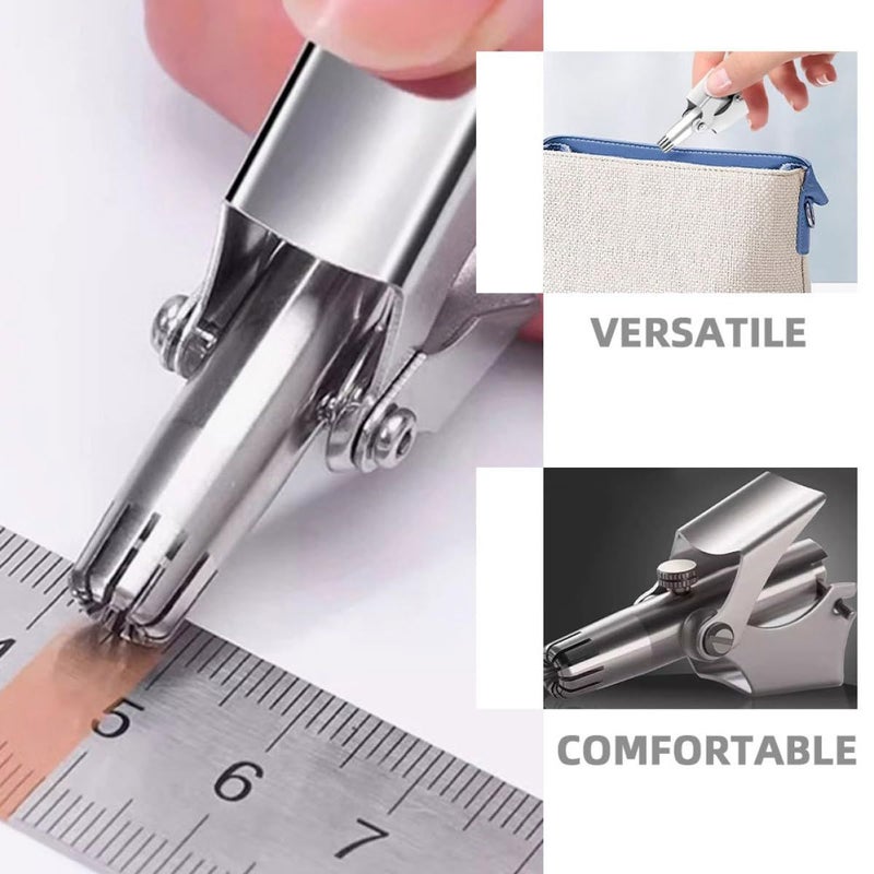 Stainless Steel Manual Nose Hair Trimmer Scissors 2 Pack Travel Nose Hair Clipper For Men And Women Home Portable - Image 4