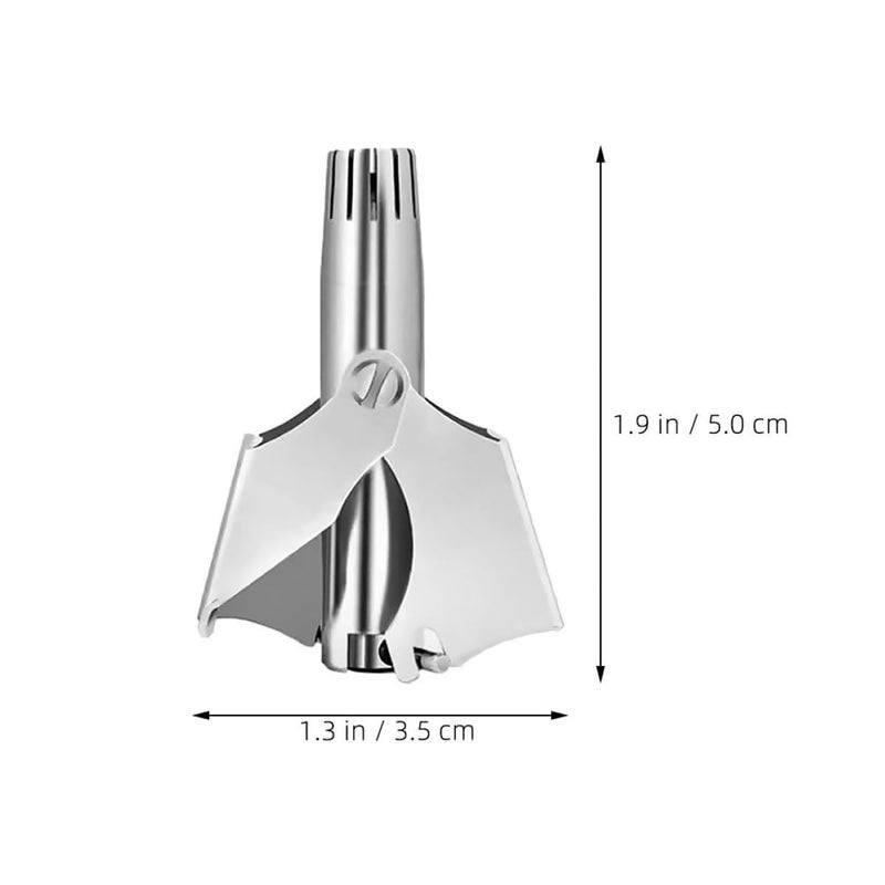 Stainless Steel Manual Nose Hair Trimmer Scissors 2 Pack Travel Nose Hair Clipper For Men And Women Home Portable - Image 3