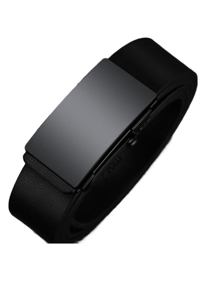 Jevi Men'S Belt, Toothless Automatic Buckle, Genuine Leather Waistband, Casual Business Versatile Two-Layer Cowhide Belt For Young And Middle-Aged Men - Image 3