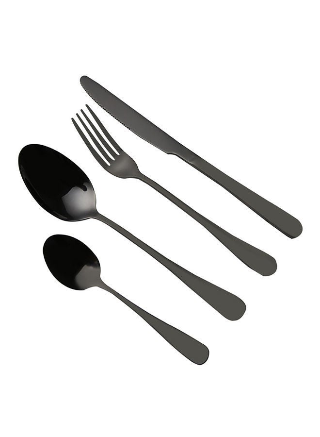 نيبمينينت طقم أدوات المائدة مكون من 4 قطع أسود Knife: 23x2.1سم