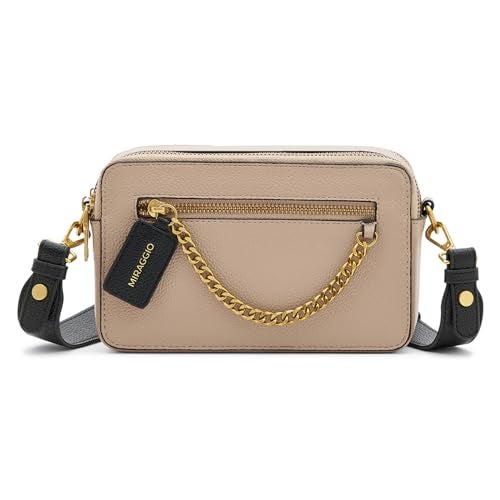 Miraggio Harbour Sling Bag For Women With Adjustable & Detachable Broad Strap | Sling Bags For Women Stylish | Structured Crossbody Bag (Taupe) - Image 1