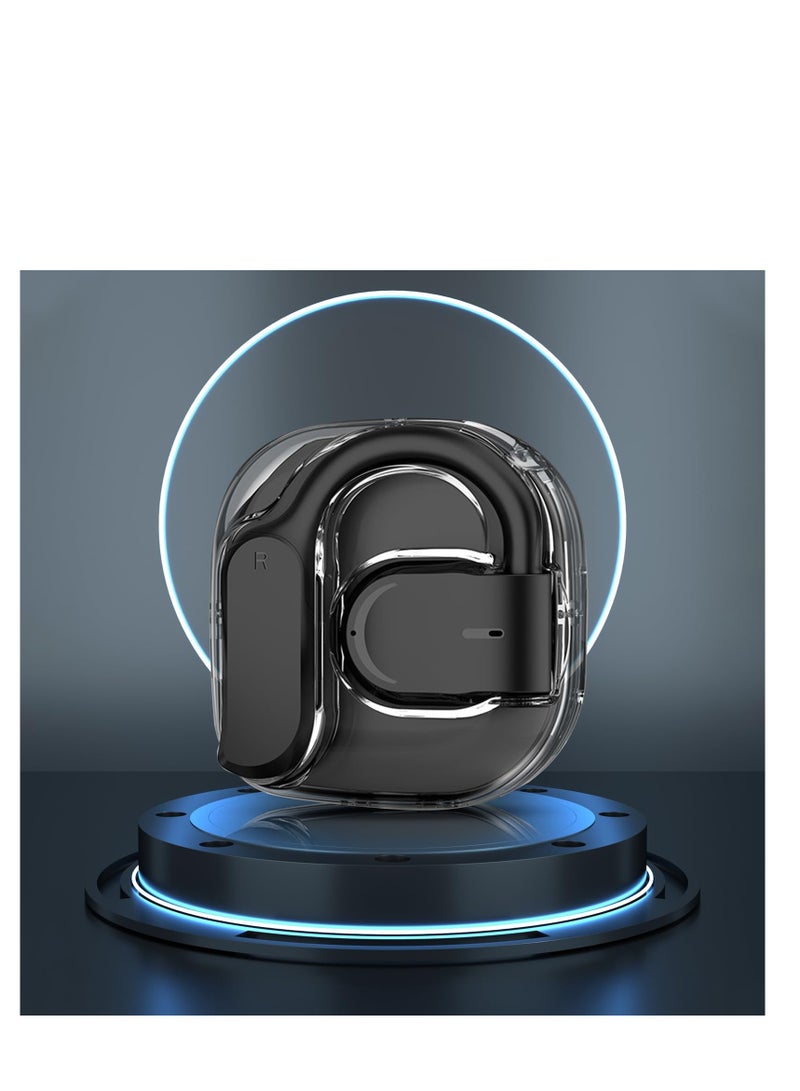 Wireless Earbud, Sport Bluetooth 5.3 Headphones with earhooks, Directional Sound Transmission, Intelligent Noise, Reduction Ultra Long Range Range waterproofs Wireless Earphones 2024 - Image 1