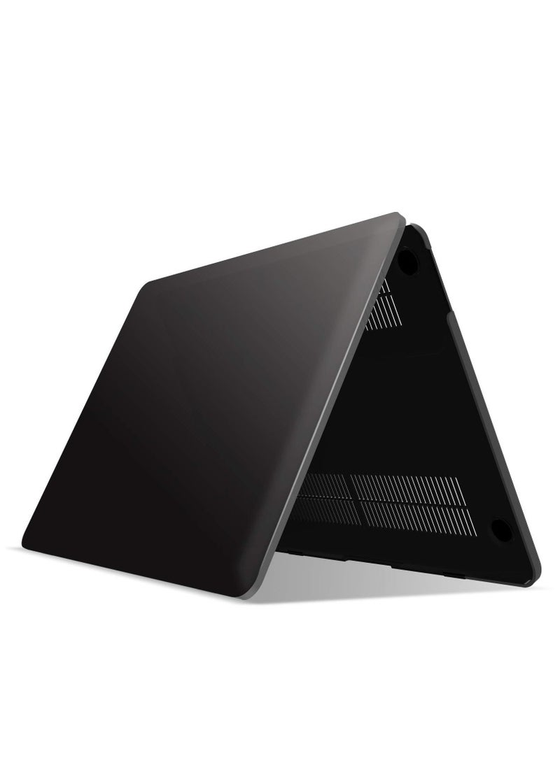 Frosted Hard Shell Compatible with MacBook Pro 13 Inch Case 2016-2023 Release M2 Chip A2338/M1 A2251 A2289 A2159 A1989 A1706 A1708 Plastic Hard Shell Case Protective Cover (Black) - Image 1