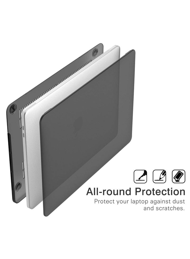 Frosted Hard Shell Compatible with MacBook Pro 13 Inch Case 2016-2023 Release M2 Chip A2338/M1 A2251 A2289 A2159 A1989 A1706 A1708 Plastic Hard Shell Case Protective Cover (Black) - Image 3
