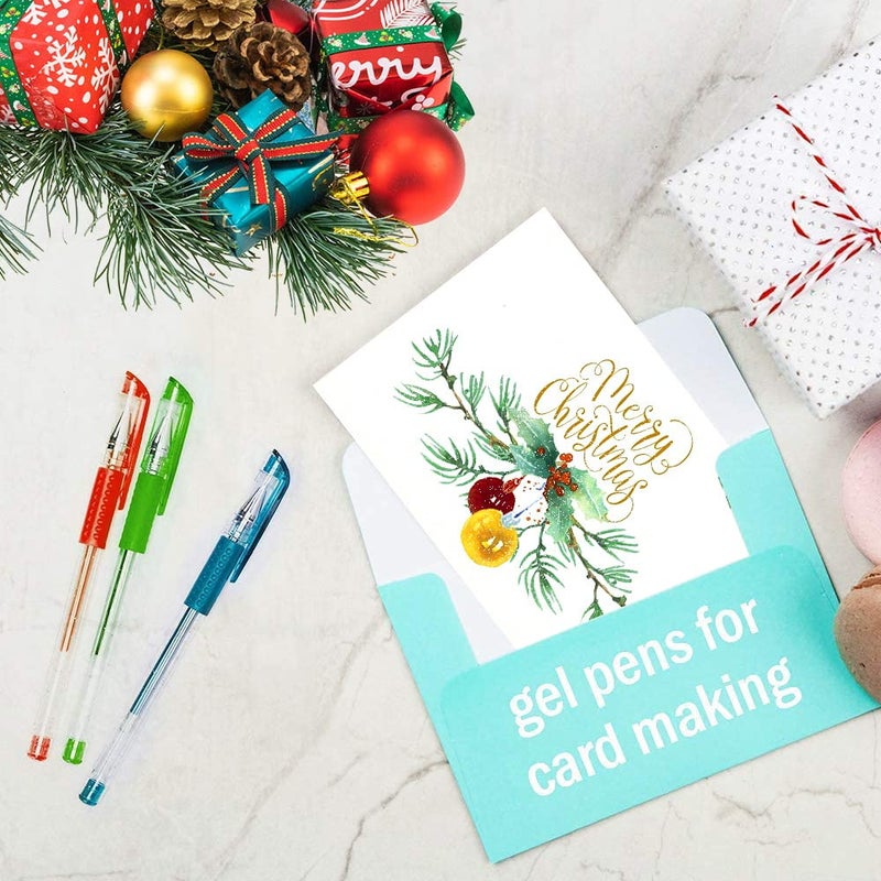 Aen Art Gel Pens for Adult Coloring Books, 30 Colors Fine Point Gel Marker Pen with 40% More Ink for Drawing, Bullet Journaling, School Craft Supplies - Image 4