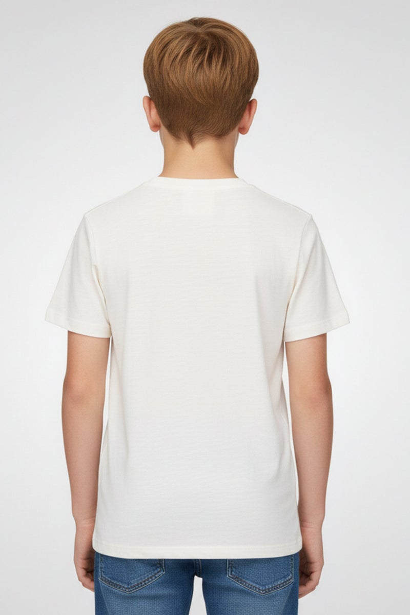 Hamleys Kids Boy Short Sleeve Graphic Print T-Shirt, White - Image 2