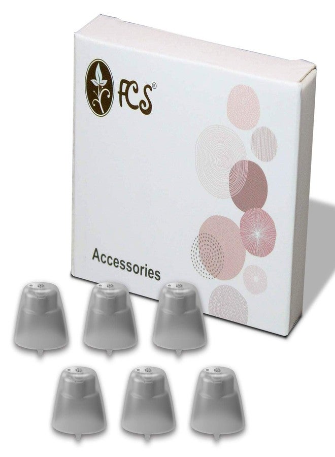 FCS Pack of 6 (Closed Medium) Click Sleeve for Signia Silk Primax Click CIC Hearing Aid. - Image 1