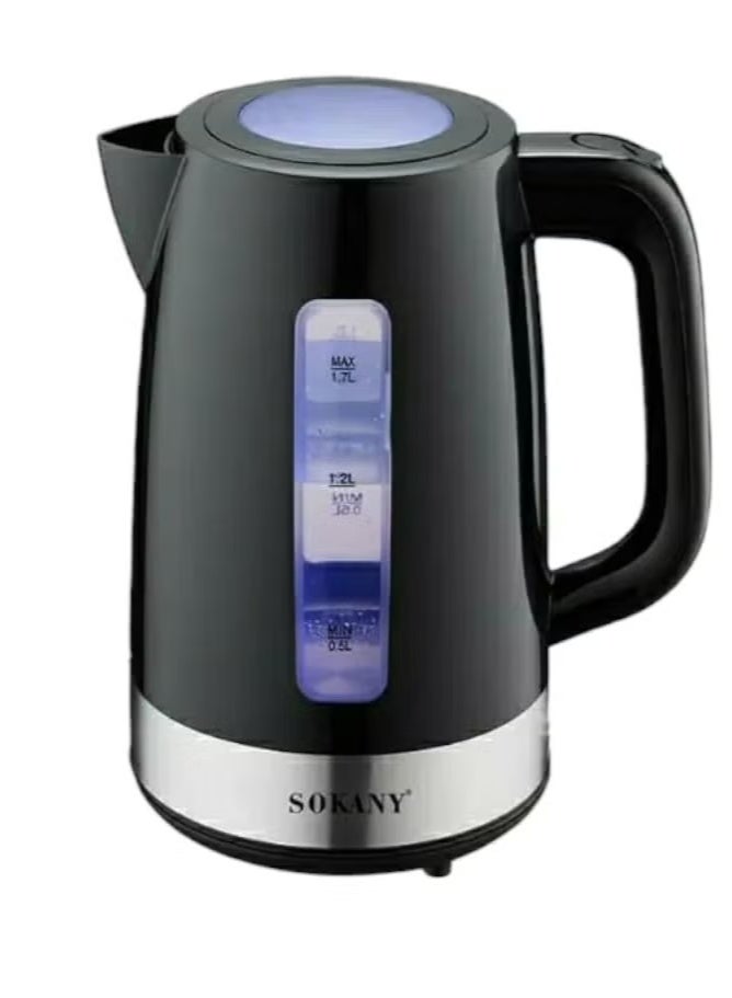 Sokani Sokany Electric Kettle 2200 Watt 1.7 Liter Model SK-09006 Black - Image 1