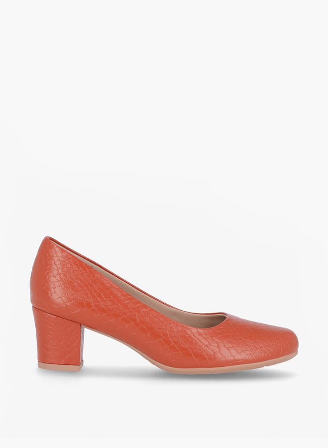 Piccadilly Women Round Toe Slip-On Shoes with Block Heels  - Image 2